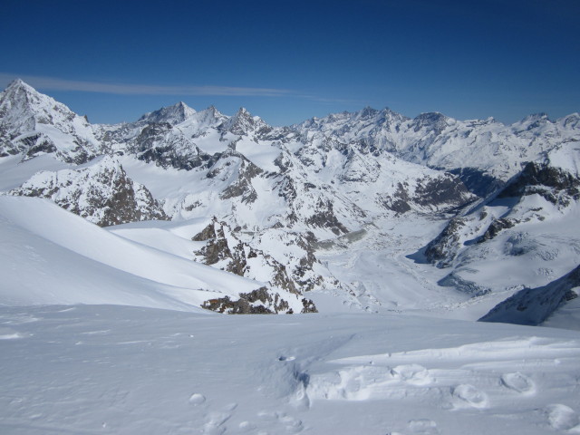 von der Tete de Valpelline Richtung Osten (20. M&auml;rz)