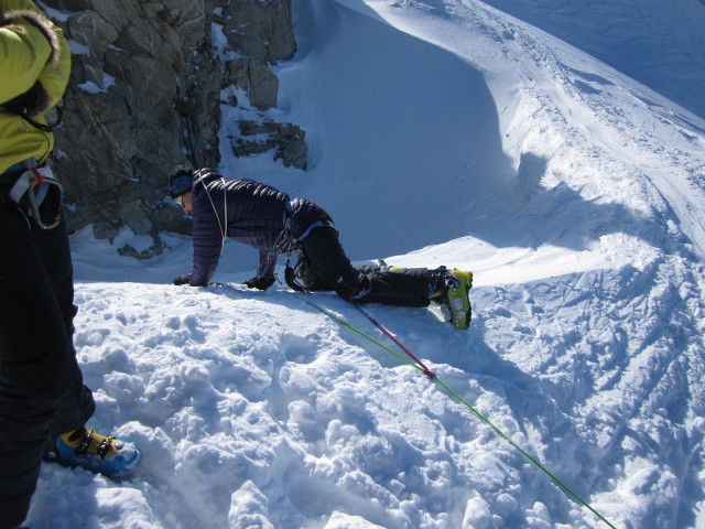 Wolfgang bei der Cabane des Vignettes, 3.160 m (21. März)