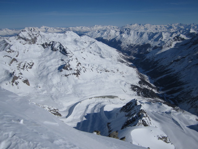 von der Pigne d'Arolla Richtung Norden (22. März)