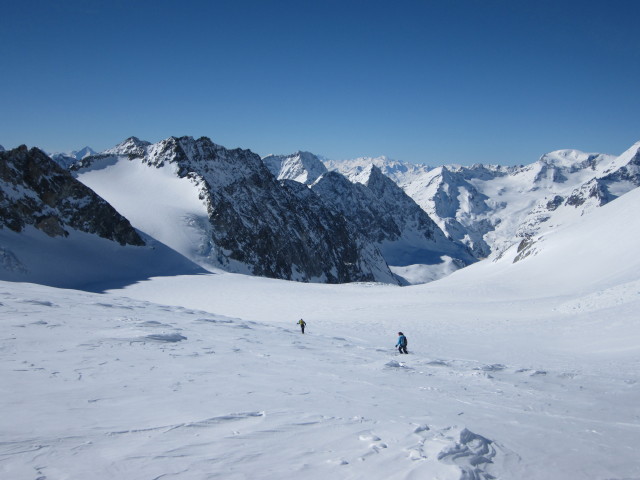 Wolfgang und Anabel am Glacier du Brenay (22. M&auml;rz)