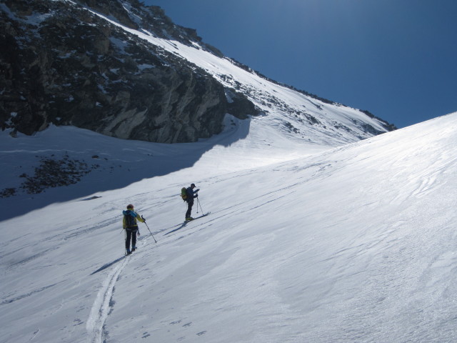 Anabel und Wolfgang am Glacier du Brenay (22. M&auml;rz)