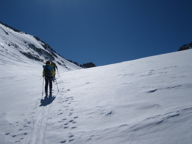 Anabel und Wolfgang am Glacier du Brenay (22. M&auml;rz)