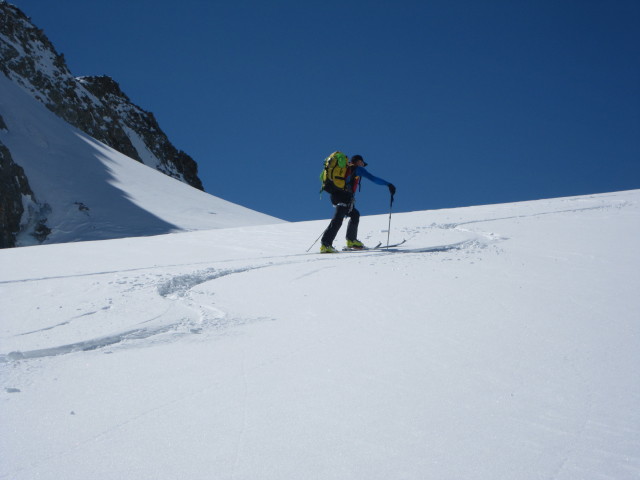 Wolfgang zwischen Col Nord des Portons und Glacier du Brenay (22. März)