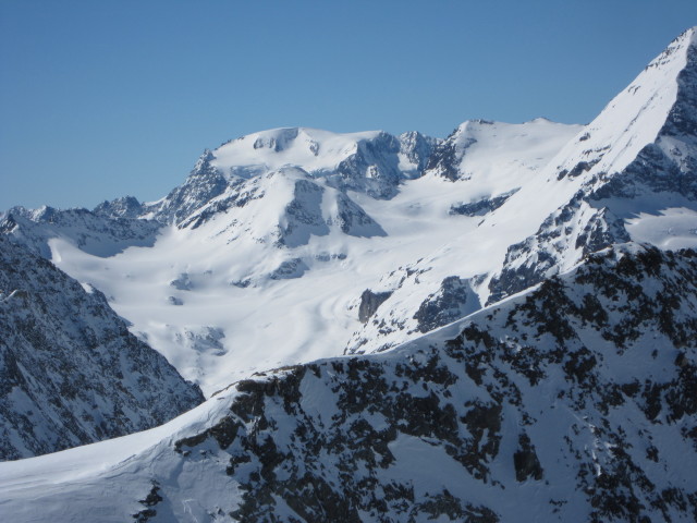 Mont Blanc vom Glacier du Brenay aus (22. M&auml;rz)