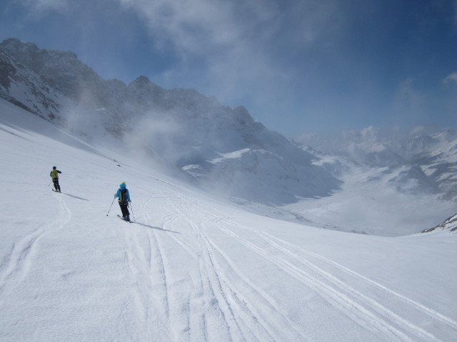 Wolfgang und Anabel zwischen Fenetre de Durand und Thoules (23. M&auml;rz)