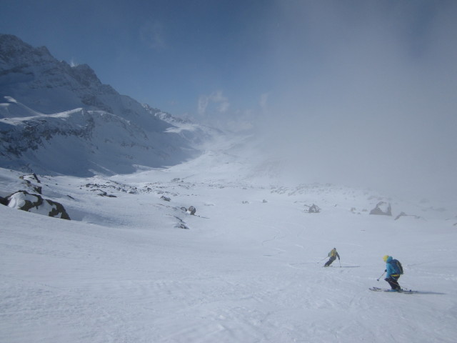 Wolfgang und Anabel zwischen Fenetre de Durand und Thoules (23. M&auml;rz)