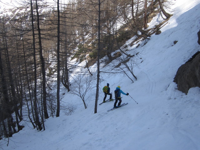 Wolfgang und Anabel zwischen Places und Glacier (23. M&auml;rz)