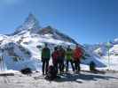 Herbert, Anabel, Wolfgang, Rudolf und ich bei der Station Schwarzsee, 2.588 m (19. März)