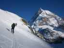 Rudolf und Wolfgang zwischen Zmuttgletscher und Schönbielhütte (19. März)