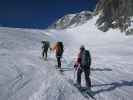 Wolfgang, Rudolf und Anabel am Tiefmattengletscher (20. März)