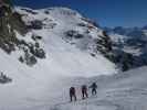 Birgit, Anabel und ? am Tiefmattengletscher (20. März)