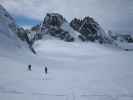 Wolfgang und Anabel am Glacier du Mont Miné (20. März)