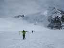 Rudolf, Wolfgang und Anabel am Glacier du Mont Miné (20. März)