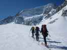 Wolfgang, Anabel und Herbert am Glacier de Pièce (21. März)