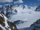 Glacier du Mont Collon von der Cabane des Vignettes aus (21. März)