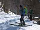 Wolfgang und Herbert zwischen Places und Glacier (23. März)