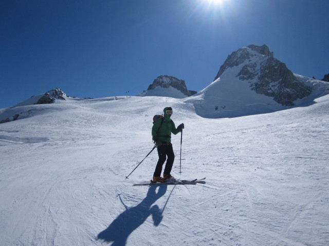 Herbert am Glacier du Géant