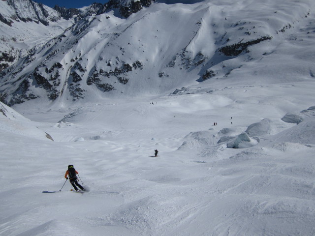 Rudolf und Herbert bei den Séracs du Géant