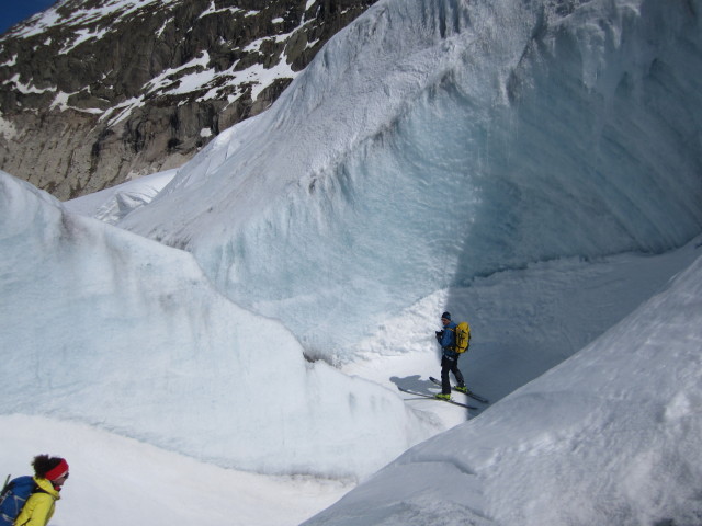 Anabel und Wolfgang am Mer de Glace