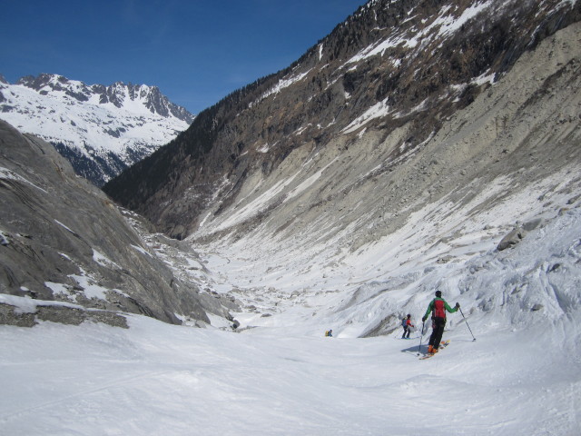 Wolfgang, Anabel und Rudolf am Mer de Glace