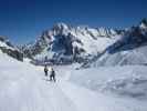 Wolfgang und Anabel im Vallée Blanche