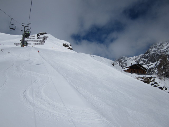 Alpjoch-Abfahrt von der Alpjoch-Bahn aus
