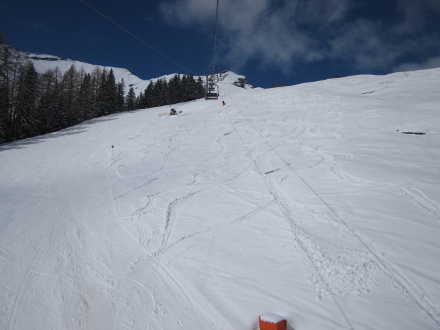 Alpjoch-Abfahrt von der Alpjoch-Bahn aus