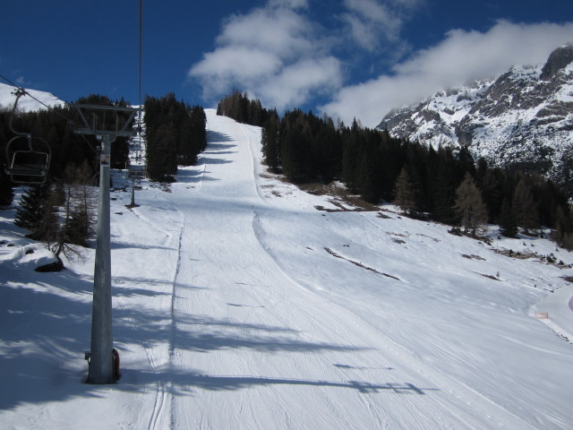 Alpjoch-Abfahrt von der Alpjoch-Bahn aus