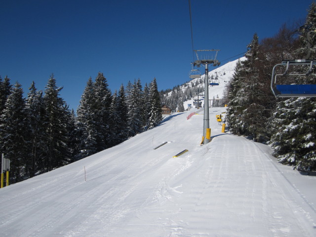 Snowpark vom Bodenbauerexpress aus