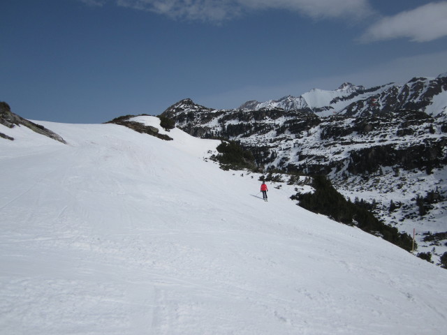 Eva-Maria auf der Grünseeabfahrt