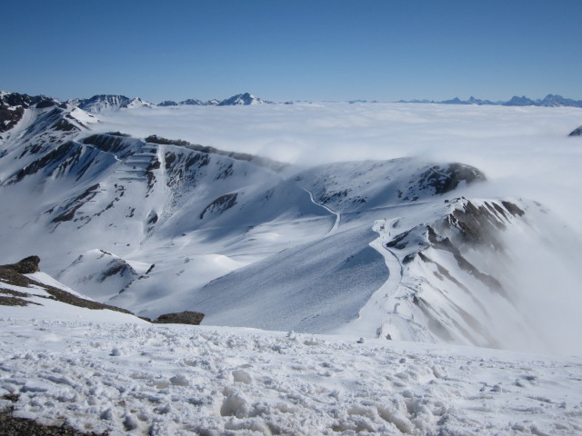 Inneres Viderjoch vom Palinkopf aus (10. Apr.)