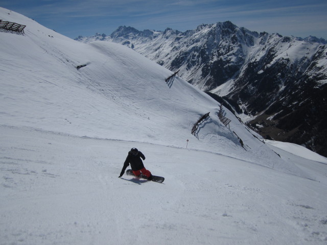 Markus auf der Skiroute 5a (10. Apr.)