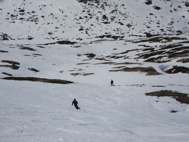 Stefan und Markus zwischen Piz Val Gronda und Fimbatal (12. Apr.)