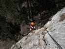 Gebirgsvereins-Klettersteig: Hannelore in der Headwall