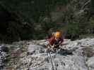 Gebirgsvereins-Klettersteig: Hannelore in der Headwall