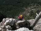 Gebirgsvereins-Klettersteig: Hannelore in der Headwall