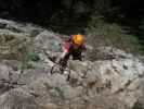 Wildenauer-Klettersteig: Hannelore in der Einstiegswand