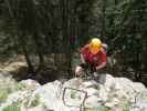 Wildenauer-Klettersteig: Hannelore in der Einstiegswand