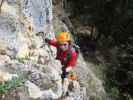 Wildenauer-Klettersteig: Hannelore in der Einstiegswand