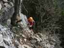 Wildenauer-Klettersteig: Hannelore in der Einstiegswand