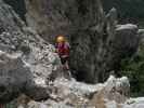 Wildenauer-Klettersteig: Hannelore in der Schlusswand