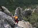 Wildenauer-Klettersteig: Hannelore in der Schlusswand