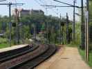 Burg Neulengbach vom Bahnhof Hofstatt aus