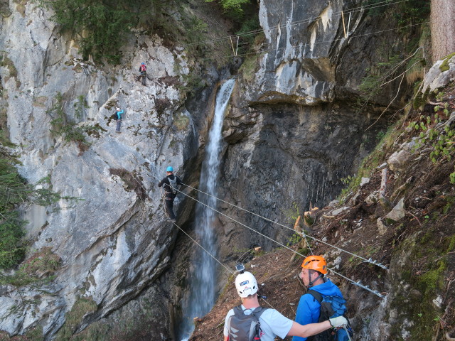 Klettersteig 'Wasserfall St. Anton im Montafon': Seilbrücken