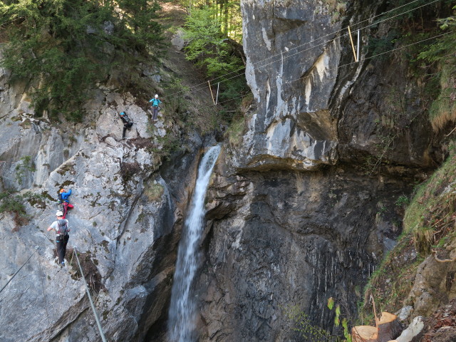 Klettersteig 'Wasserfall St. Anton im Montafon': Seilbrücken