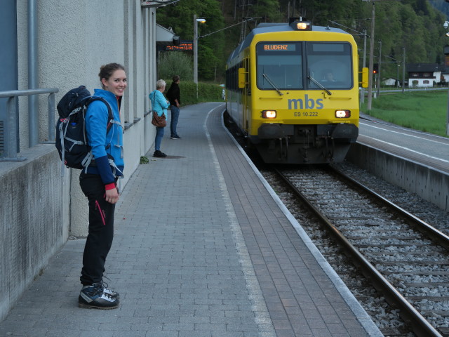 Marisa im Bahnhof St. Anton im Montafon, 632 m