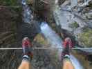 Klettersteig 'Wasserfall St. Anton im Montafon': zweite Seilbrücke