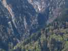 Burgruine Valkastiel vom Klettersteig 'Wasserfall St. Anton im Montafon' aus