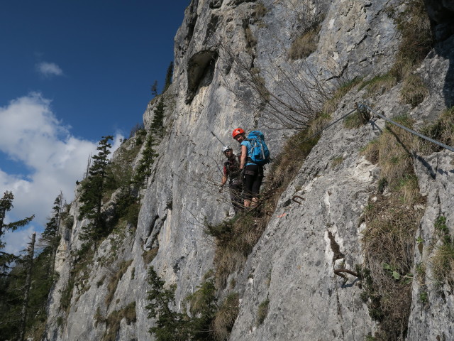 Olivers Mariazeller Klettersteig: Christian und Verena vor der Heanaloata