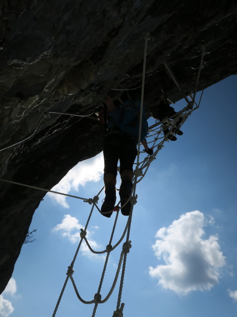 Klettersteig 'Felix' Himmelsleiter': Verena und Christian auf der Leiter zum Himmel